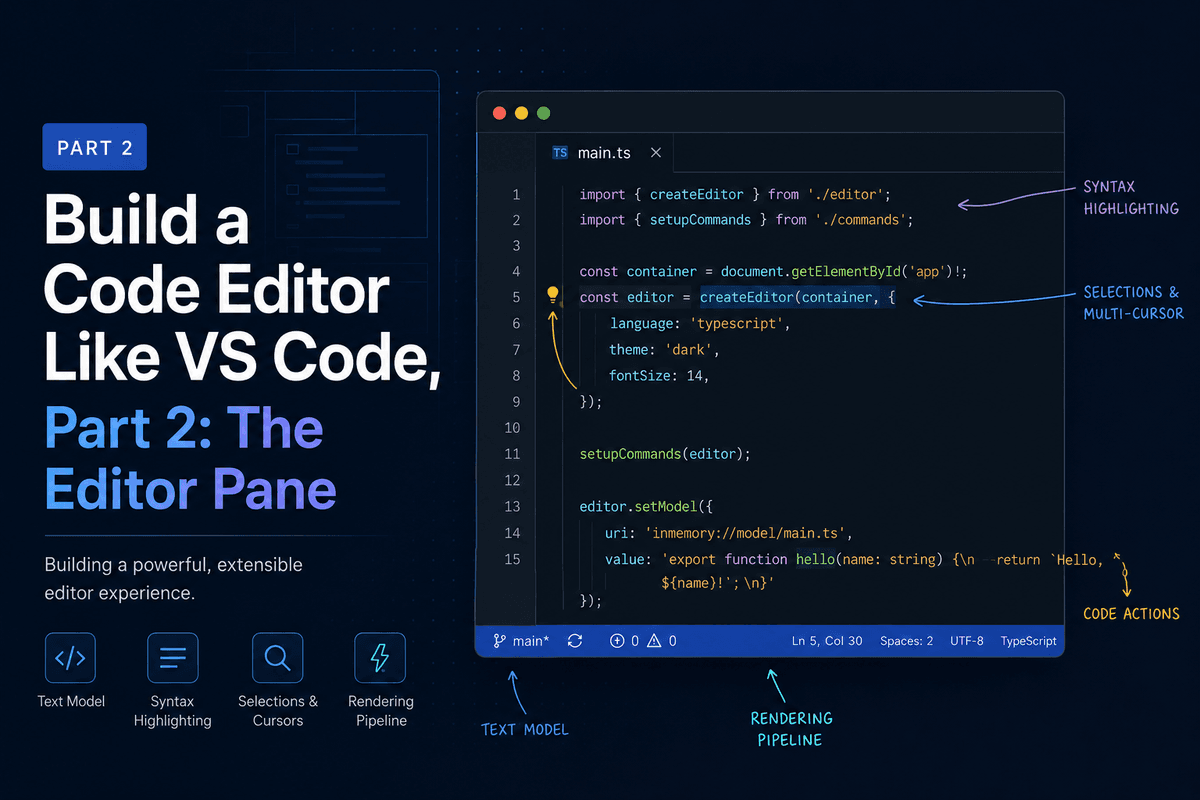 Build a Code Editor Like VS Code, Part 2: The Editor Pane