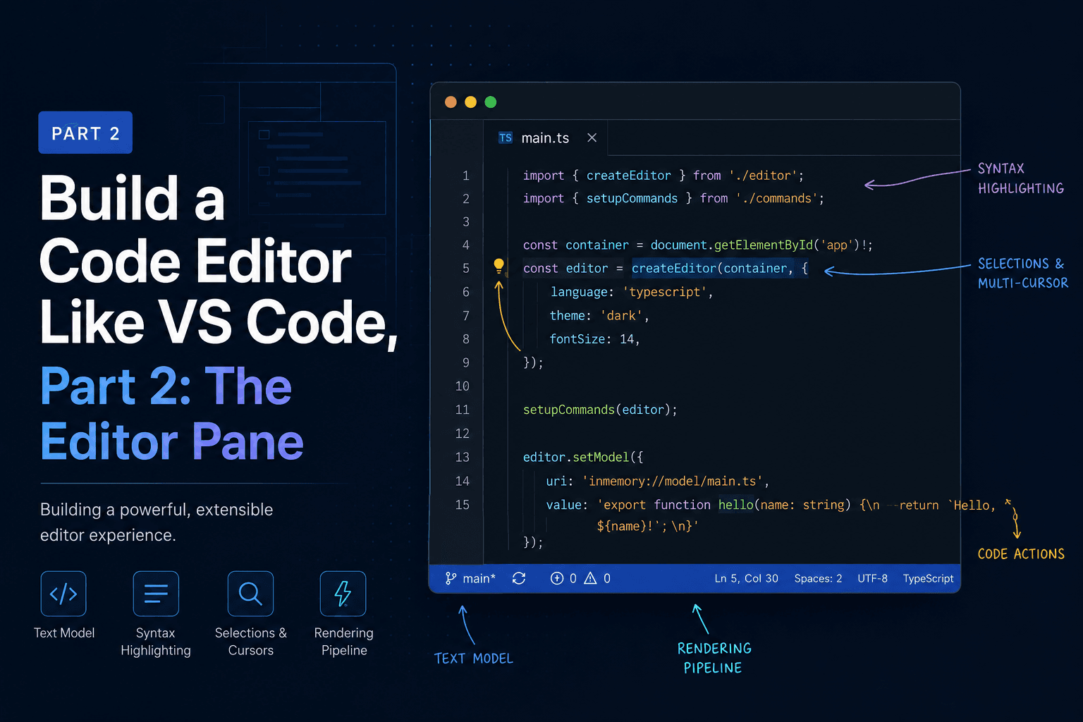 Build a Code Editor Like VS Code, Part 2: The Editor Pane