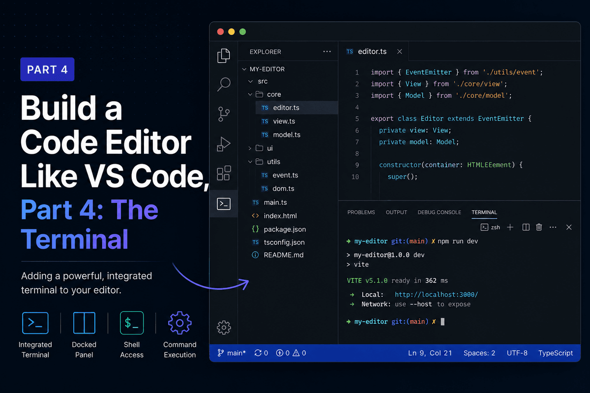 Build a Code Editor Like VS Code, Part 4: The Terminal